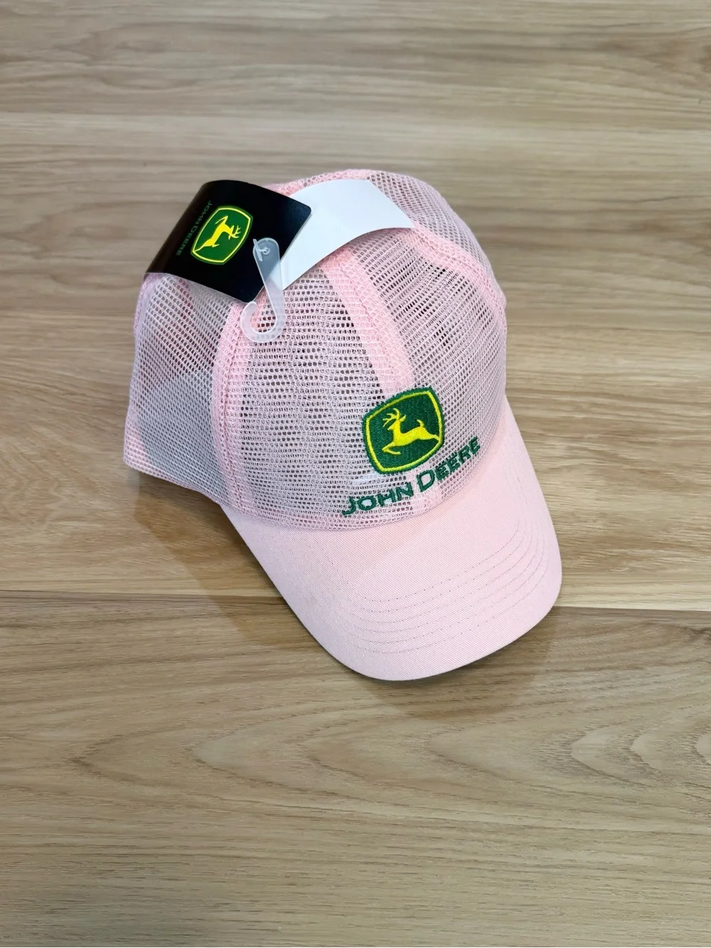 NWT John Deere Pink Mesh Trucker Hat Adjustable Baseball‎ Cap